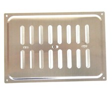 Adjustable VENT 210mm 152mm Heavy Gauged BRUSHED Stainless Steel COVER Grille