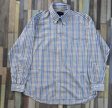 Viyella Mens Country Check Shirt 17" Collar Hacking Farming Long Sleeve 43cm