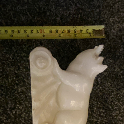White plastic fox - white,