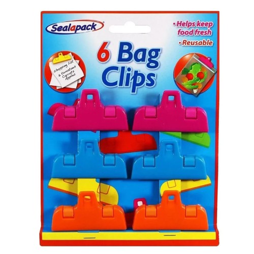 Reusable food bag - bag, clips