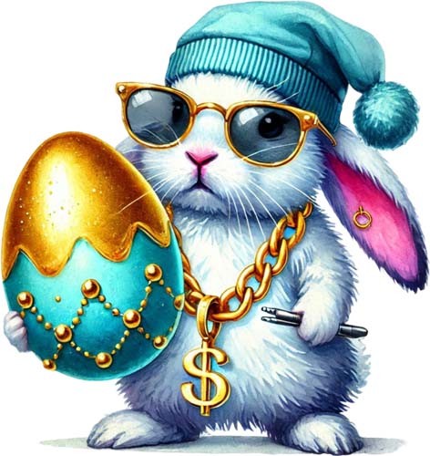 Easter hip hop bunny rabbit - easter,