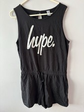 Girl’s Black Hype Playsuit Age 14 , Jumpsuit, Used , Teenage Clothing
