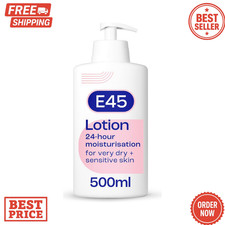 E45 Moisturising Lotion 500 ml Dermatological Body Lotion Dry & Sensitive Skin
