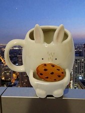 Cute bunny ceramic mug with - cute,