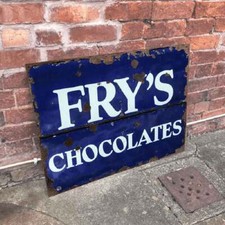 Vintage Metal Frys Chocolates