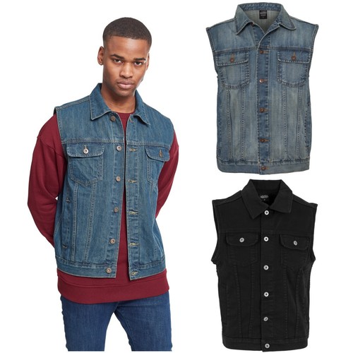 Urban classics denim vest - urban,