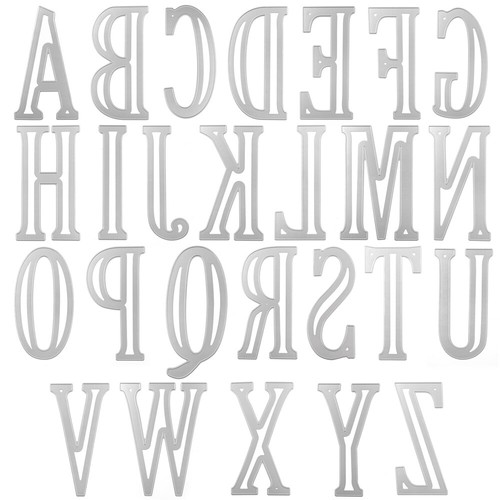 Alphabet metal cutting dies - alphabet,