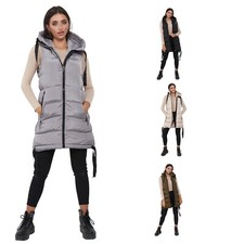 Womens Hooded Quilted Zip Up