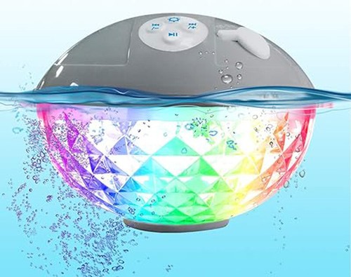 Floating pool speakers lights - pool,