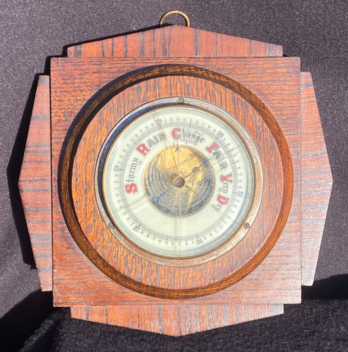 Vintage cased barometer 8 - cased,