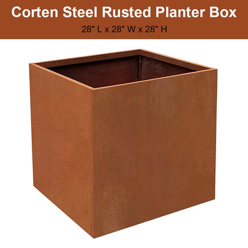 28x28x28inch large corten - 28x28x28inch,