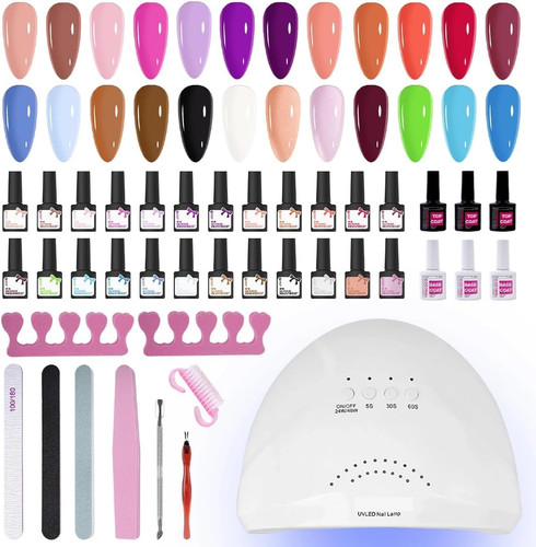 39pcs gel nail polish set - 39pcs,