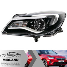 Vauxhall Insignia Headlight 2013-2017 Headlamp LED DRL Passenger Side Left Hand