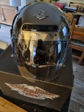Harley Davidson Jet, Mirror  Finish Motorcycle Helmet, Small