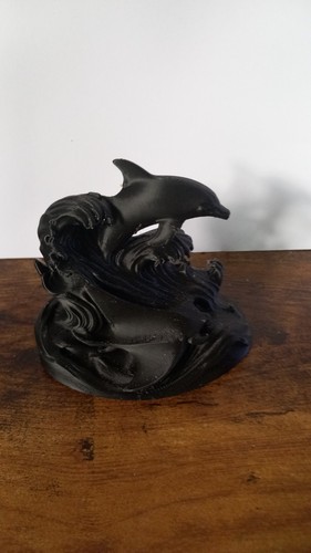Printed dolphins black - dolphins,, black.