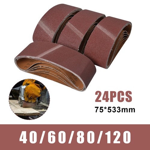 24pc 75x533mm sanding belt - sanding,