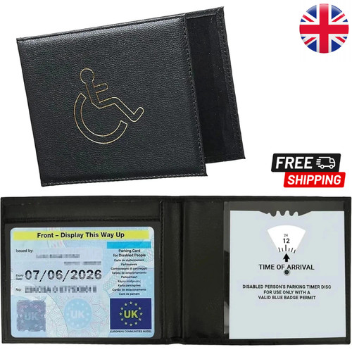 Genuine leather disabled blue - leather,