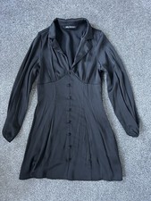Zara Black Silk-style Dress