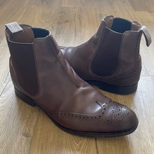 Mens Church’s UK 10 G Meddon Chelsea Boot Brown Leather Brogue EU 44 US 11