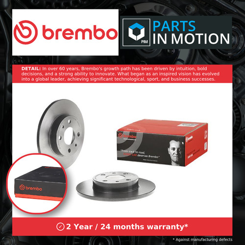 Brake discs pair solid - 2x,
