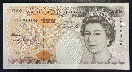 Old ten pound note - note, near