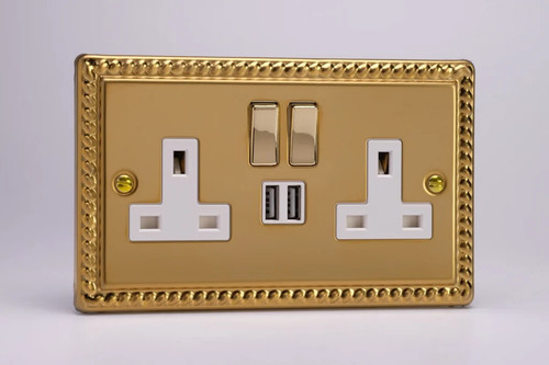 13a socket brass - 13a, +