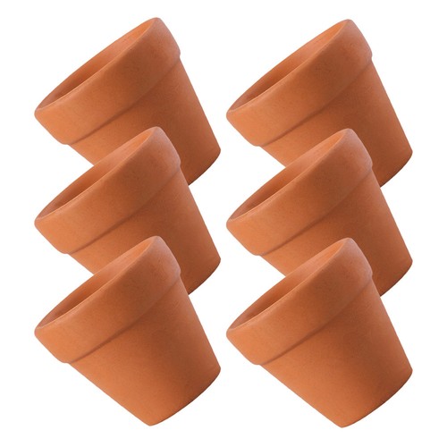6pcs dark red terracotta - red,