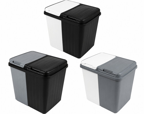 80l dual recycling bin 40l - bin, 2