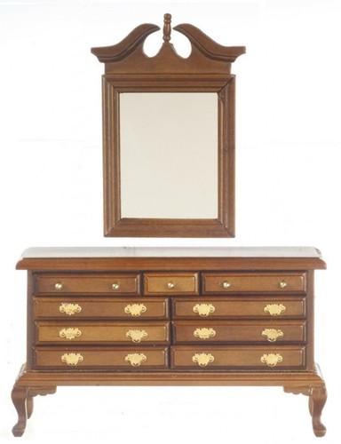 Dolls house walnut - queen, ann