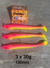 3 x Sandeel Pink Yellow Savage