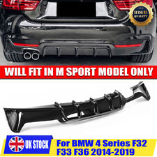 GLOSS BLACK REAR DIFFUSER FOR BMW 4 SERIES F32/F33/F36 M SPORT PERFORMANCE 14-19