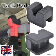 2x Rubber Axle Jack Pad Jacking Stand Adapter Frame Rail Protector Lifting Pads
