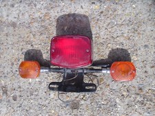 ⭐KAWASAKI Z250 Z 250 SCORPION 80s REAR LIGHT &  INDICATORS ON PLATE MOUNT FRAME⭐