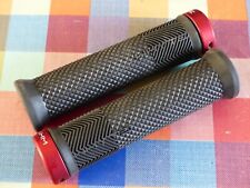 NEW Whyte Trail lock-on mountain bike MTB handlebar grips Black Burgundy collar