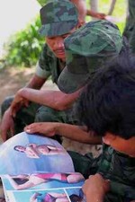 782061 Cambodian Guerrillas Relax With The Thai Version Of Playboy A4 Photo Prin