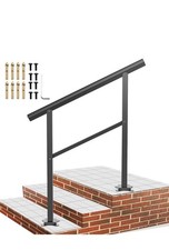VEVOR Handrail Outdoor Stairs Indoor Handrail Aluminum 2-3 Steps