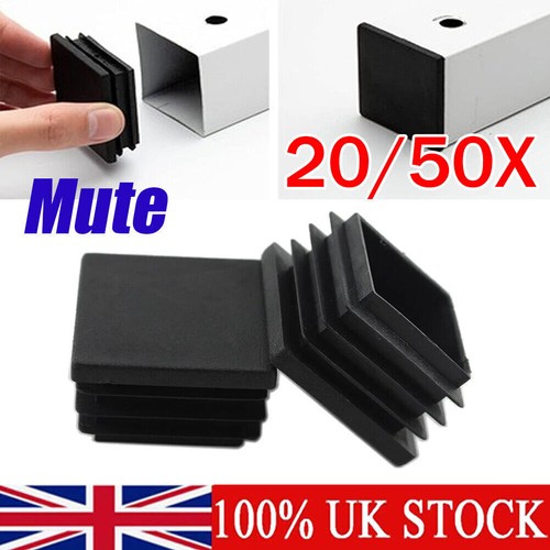 50x square plastic end - square, caps