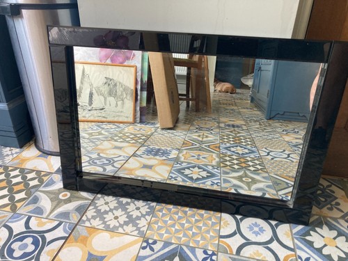Framed wall hanging mirror - hanging,