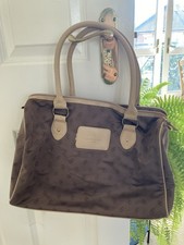 Oriflame Giordani Gold brown beige pattern shoulder bag