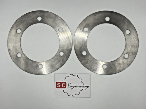 Front rear stub axle mudshield - front,