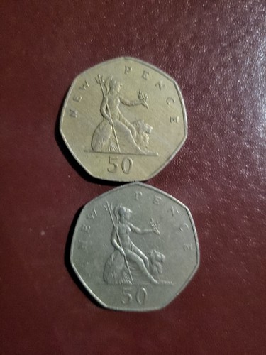 Elizabeth old 50 pence - 11.,