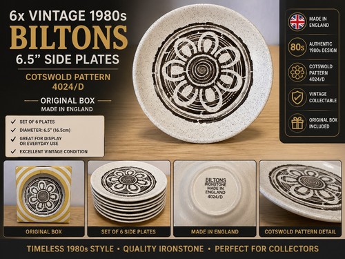 Vintage 1980s biltons - 6x,