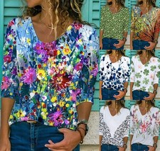 UK Ladies Hippie Loose PRINT