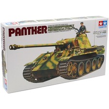 Tamiya 35065 German Panther Tank Military Plastic Model Kit WW2 Era Scale 1:35 
