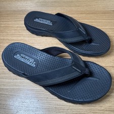 Skechers Mens Flip Flops Size 10 UK Relaxed Fit Reggae-Cobano Sandals (SN 65460)