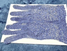 Navy blue Lace cotton gloves