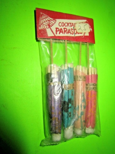 Vintage cocktail parasols - cocktail, parasols,