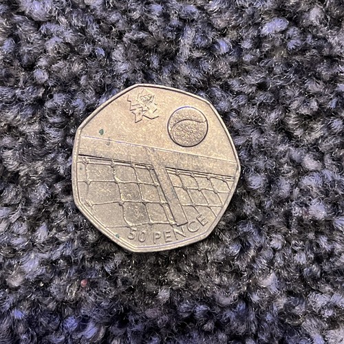 Olympic fifty pence p - fifty,