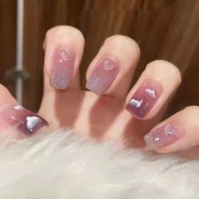 24Pcs/ Box Short False Nails