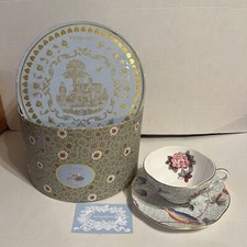 Wedgwood Cuckoo Teacup And Saucer Green
